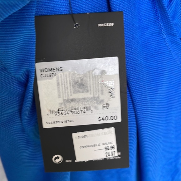 Nike Running Shirt Size X-Small Color Blue NWT - Picture 7 of 8